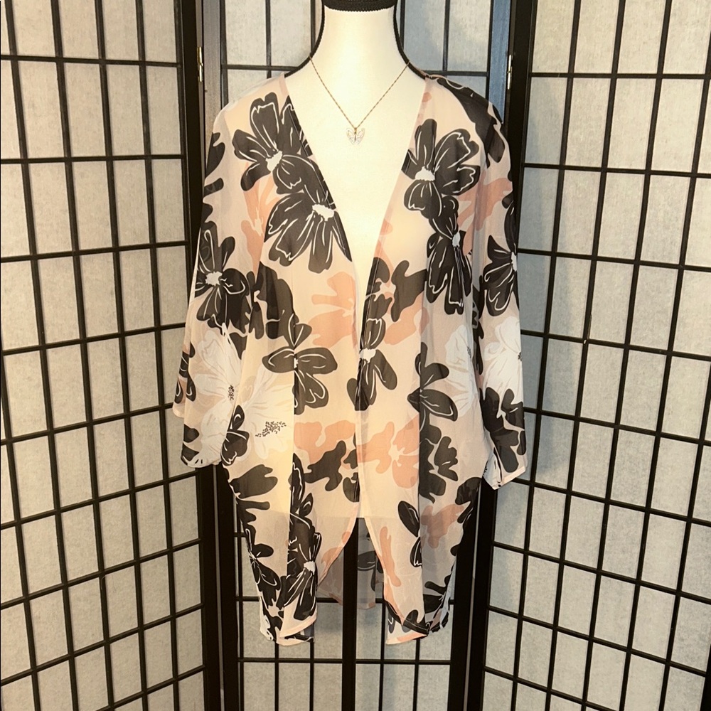 🦋Floral Sheer Kimono Cardigan 5/25$